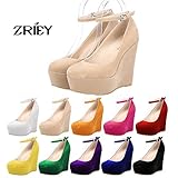 ZriEy Women's Sexy Platform Exclusive Wedges High Heels Pumps Party Casual Shoes