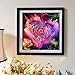 5D Diamond Painting, Staron Full Drill DIY 5D Diamond Rhinestone Crystal Painting Cross Stitch Kit Wall Art Decor Diamond Embroidery Painting by Number Kits Home Decor, Flower Heart (Rose Hearts)