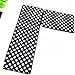 Aboo Kitchen Rugs Memory Foam Non-Slip Mat Black With White Dot (15.7