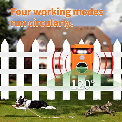 Thanos Solar Power Cat Repeller Ultrasonic Animal Repellent LED