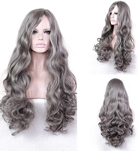 Amazon Com Qbylyf Fa Women Costume Wigs Ladies Wavy Cosplay Gray