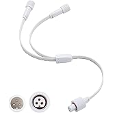 Permanent Outdoor Lights Extension Cable for Govee,Waterproof Extension Cord Compatible with Govee 3Pin and Y-Shaped Extension Cord (Y-Splitter (1 Female to 2 Male))