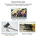 130pcs 3:1 Dual Wall Adhesive Heat Shrink Tubing Kit, 6 Sizes (Diameter): 1/2, 3/8, 1/4, 3/16, 1/8, 3/32-inch, Marine Wire Sleeve Tube Assortment with Storage Case for DIY by MILAPEAK (Black & Red)
