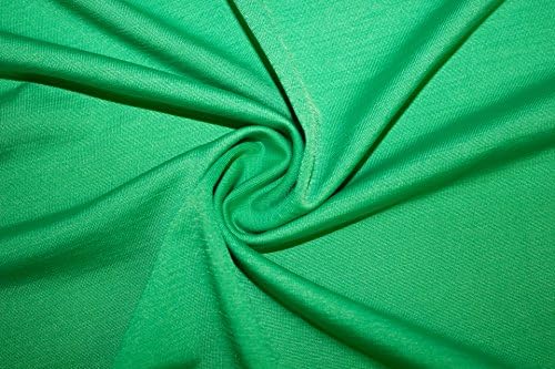 Venezia ITY Fabric 95% Polyester 5% Lycra Spandex Stretch 56"-58" By The Yard (Kelly Green)