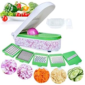 Vegetable-Chopper-Pro-Onion-Chopper-Slicer-Dicer-Cutter-Grater-for-Kitchen-Cheese-Fruit-Veggie-Chopper-Food-Chopper-Veggie-Slicer-Manual-Mandolin-Slicer-with-5-Blades Vegetable Chopper, Pro Onion Chopper Slicer Dicer Cutter Grater for Kitchen Cheese, Fruit & Veggie Salad Chopper, Veg…