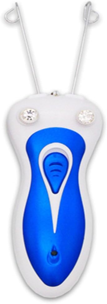 Facial Hair Removal For Male And Female , Electric Pull Face Machine Physical Hair Remover Puller , Chargeable or Battery Operated Ladies /Gentlemen Shaver (Blue)