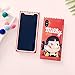 ChillNChic Milky Candy Wrapper Design Soft TPU Cases Covers for Apple iPhone X iPhoneX Red Girls Boy Kids Gift Fun Creative Cute Lovely Unique Novelty Japanese Cartoon Animation