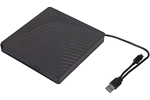 External DVD Drive Box Enclosure CD Drive Box, USB3.0/USB2.0 Portable DVD Drive Box for 12.7mm/9.5mm DVD RW Drive, 5Gbps DVD 