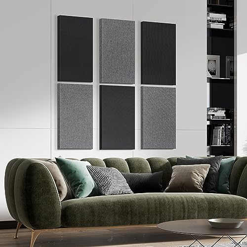 UMIACOUSTICS 4 PCS Acoustic Panels, Fiberglass Sound Proof Panels, Self