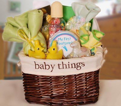 basket for baby things
