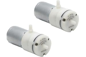 Augiimor 2PCS Air Pump Motor DC 6V Micro Vacuum Pump Electric Mini Air Pumping Booster for Treatment Instrument