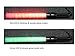 One (1) piece: Traffic Safety Baton Light, 21.5 inch length, Each baton contains 6 Red LED plus 6 Green LED, with 3 Flashing modes (Red blinking, Red steady-glow, Green steady-glow)