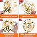 Mosoan 60PCS 12 Inches Latex Balloons Confetti Balloons Set - Red & Orange & Gold Balloons Helium Balloons for Birthday Fall Autumn Thanksgiving Give Thanks Party Decorations Supplies