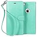 BUDDIBOX iPhone 6s Case, [Wrist Strap] Premium PU Leather Wallet Case with [Kickstand] Card Holder and ID Slot for Apple iPhone 6S / 6, (Teal)