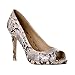 Riverberry Women's Julia Slight Platform Open Toe High Heel Pumps