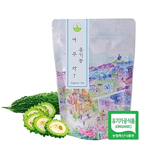 Organic Bitter Melon Tea, Bitter Gourd, 유기농 여주차 1.2g 30 Tea bags, Korean 100% - Thumbnail 6