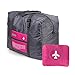 Duffel Bag, Waterproof Nylon Foldaway Luggage For Travel,Campimg,Sports,Red