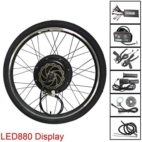 MTB E-Bike Conversion Kit 48V 500W 1000W 1500W Alloy Rim Mountain Bicycle Electric Bike Rear Wheel Conversion Parts with KT LED880 Display