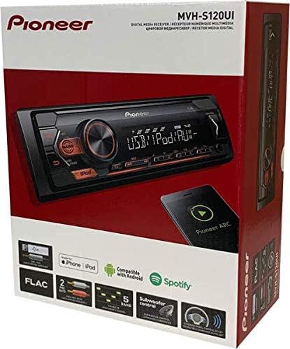 Pioneer MVH-S120Ui 1-DIN receiver with red illumination, USB and compatible with Apple and Android devices - Image 4