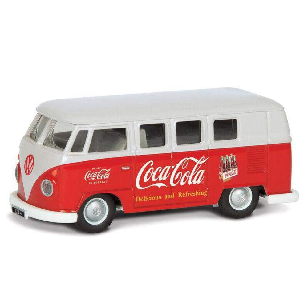 Corgi Diecast Model Cars - CC02732 Coca Cola Early 1960's VW Camper - Men, Women & Kids Souvenir Gifts from UK - Small Die Cast Toy Car Models for Boys, Gift for Motor Enthusiasts