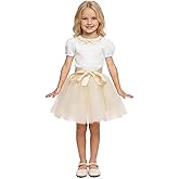 kephy Tutu Skirt for Girls, 7 Layer A-Line Princess Tulle Skirt for Birthday Party, Halloween, Ballet & Daily Wear（4-6T）