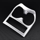Chrome Center Console Cup Holder Cover Trim + 3M Adahesive Tape For 14-15 Nissan X-Trail T32 Rogue