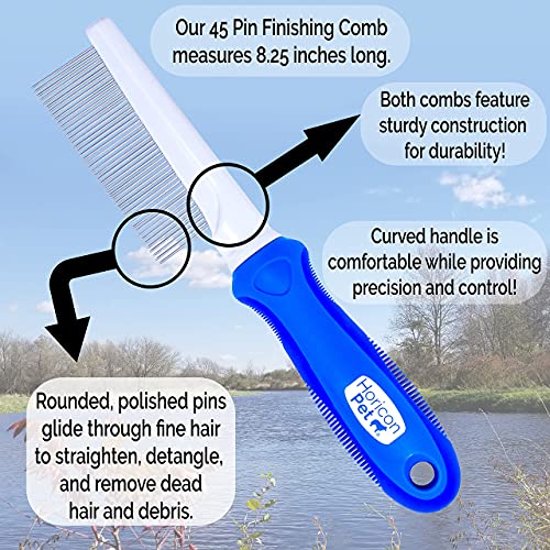 Horicon Pet Detangling and Grooming Dog Comb Set for Dogs, Cats, Small Animals - Image 5