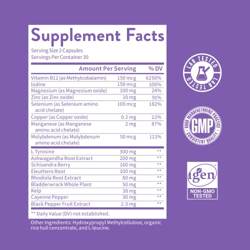 Soothe Adrenal Support & Thyroid Support for Women Metabolism Booster & Hormone Balance for