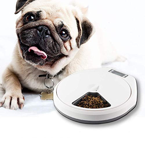 Pawise Automatic Pet Feeder For Dogs And Cats 5 Meal Trays Dry