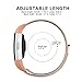 iGK Milanese Replacement Bands Compatible for Fitbit Charge 2, Stainless Steel Metal Bracelet with Unique Magnet Clasp Rose Gold Small