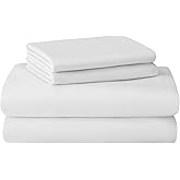 Featherhead 100% Cotton 4PCs Flannel Sheet Set | Double-Brushed for Extra Softness, Warm & Breathable, Extra Deep Pockets fits Up to 17” (White, Full)