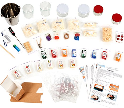 Large Candle Making Kit with Candle Scent, Candle Dye and Gift wrap. Large Candle Making Kit with Candle Scent, Candle Dye and Gift wrap.