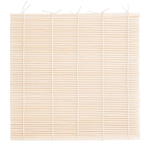 Rounded Bamboo Sushi Rolling Mat light brown