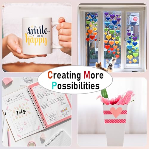 YAFLC Black Adhesive Vinyl, 30.5 x 400 cm Rolls of Permanent Vinyl, Self-Adhesive Film for Glass, Coffee Cups, Ceramics, DIY Gifts