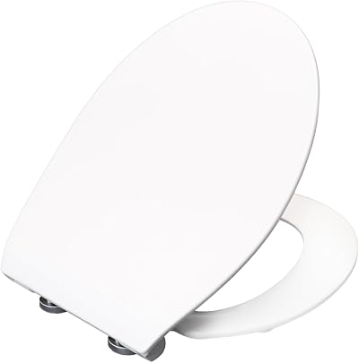 Bemis Click&Clean Slim Soft Close Toilet Seat White Top Fixing