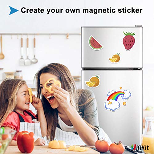 Uinkit 10 Sheets Printable Magnetic sheets Non Adhesive 13.5mil 8.5 x ...