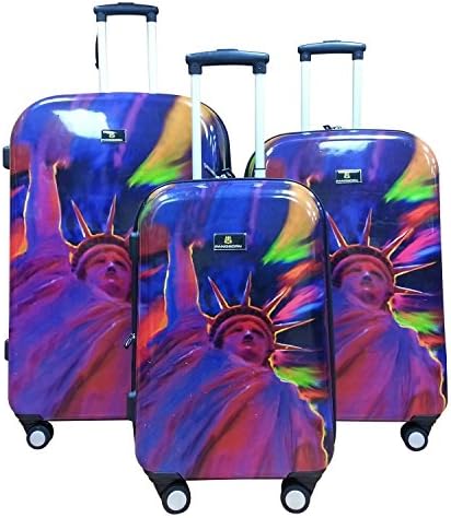 Jourdan Vintage Dominic Pangborn Liberty Lightweigt 3-piece Expandable Hardshell Spinner Luggage Set