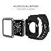 Simpeak 5 Color Protective Case with Black Strap Bands for Apple Watch 42mm Series 1 Series 2