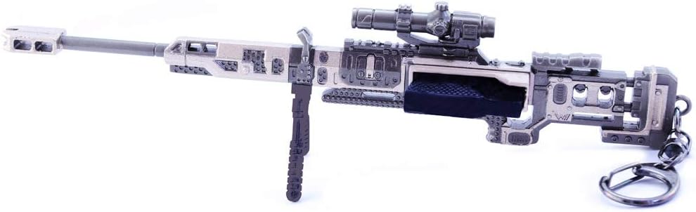 APEX Legends Games 1/6 Metal G7 Scout Gun Peacekeeper Devotion Light Machine Gun Model Action Figure Arts Toys Collection Keychain Gift (Kraber.50-cal Sniper)