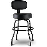 EASTROCK Guitar Stool with Backrest, Guitar Chair with Back Support &amp; Footrest, Guitar Stool for Adults, Fits Acoustic, Electric &amp; Bass Guitar Players