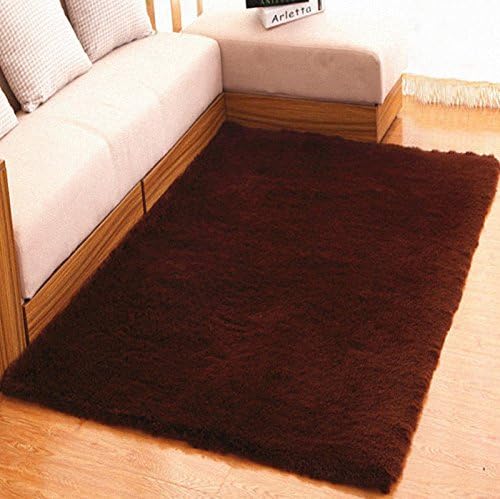 Prettyrug Ultra Soft 4.5 CM Thick Indoor Morden Area Rugs Pads for [Bedroom] [Livingroom] [Sitting-room] [Rugs] [Blanket] [Footcloth] [Blanket] [Footcloth] [Blanket] [Footcloth] (coffee, 40*60cm)