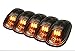 5pcs Black Smoked Lens Amber LED Cab Roof Marker Lights, KOMAS Roof Top Lamp Clearance Running Light Replacement + T10 Set for Truck SUV For 2003-2018 Dodge Ram 1500/2500/3500/4500/5500thumb 1