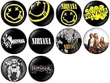 Nirvana Pinback Buttons Badges/Pin 1 Inch (25mm) Set of 10 New