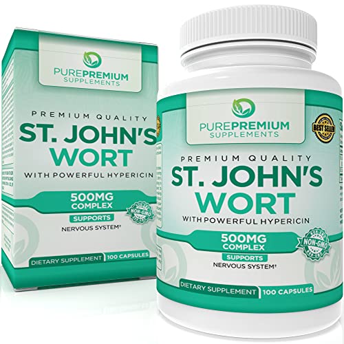 Pure Premium St John’s Wort Capsules 500mg, St. John’s Wort Capsules
