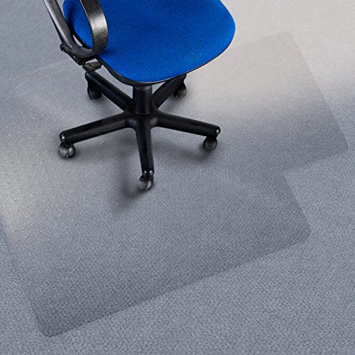 [- etm Premium Chair Mat with Lip - 90x120cm (3'x4') - Carpet Floor Protection - 100% Pure Polycarb