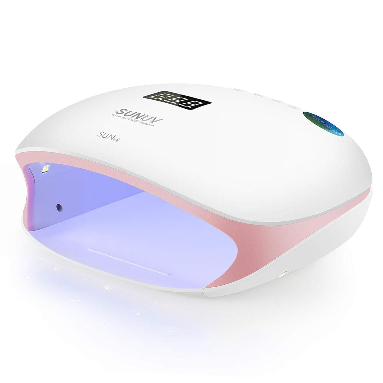 View 1 of *Missing Parts*
SUNUV LED UV Nail Light, UV Lamp for Gel Nails Polish with 4 Timer Settings, LCD Display Removable Base, SUN4S Pink