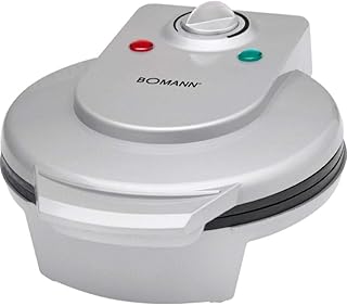 Bomann HA 5017 CB Hörnchenautomat, Backfläche ca. Ø 18 cm, stufenlos regelbarer Bräunungsgrad, inklusive Hörnchenkegel, 1200 Watt, silber