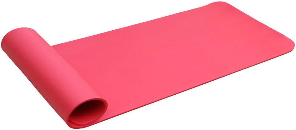 vijTIAN Soft Excellent Flexibility 10MM Non Slip Yoga Mat Exercise Workout Fitness Physio Gym Cushion (Red)