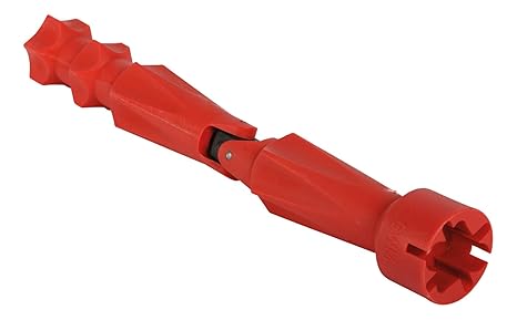 Calmwaters - WC-Sitz Montageschlüssel mit Gelenk für Flügelmuttern und Schraubenköpfe aus Kunststoff in Rot - 27LP2923
