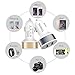 YUNSONG Mini Dual USB Car Charger for Smartphones - Gold
